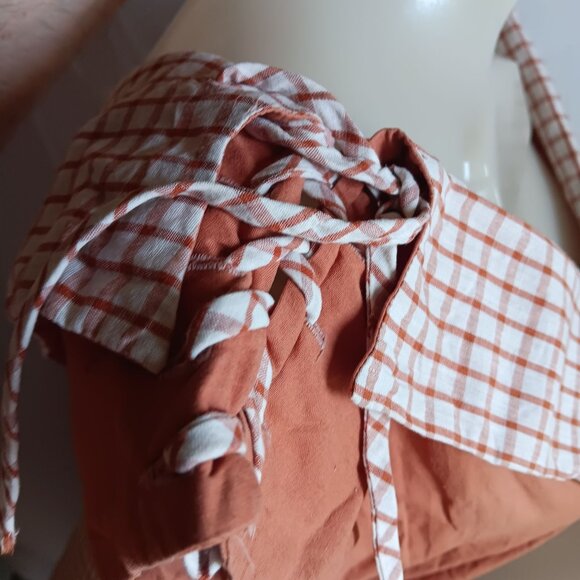 Women's sz 8 Vintage Dress 50's Fashion Frocks Checkered Country Party Dress - Picture 7 of 10